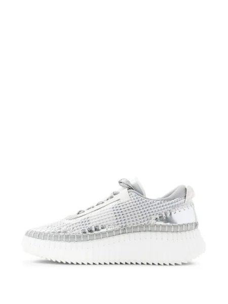 Sneakerși Chloé Nama cu platformă gri