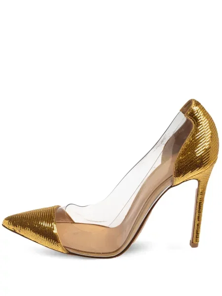 Pantofi cu toc Gianvito Rossi auriu