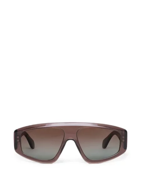 Ochelari de soare Alaia Eyewear cu imprimeu geometric maro