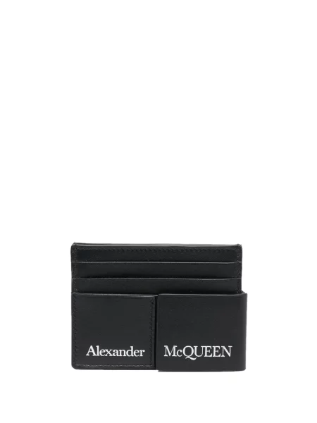 Portofel Alexander Mcqueen cu imagine negru