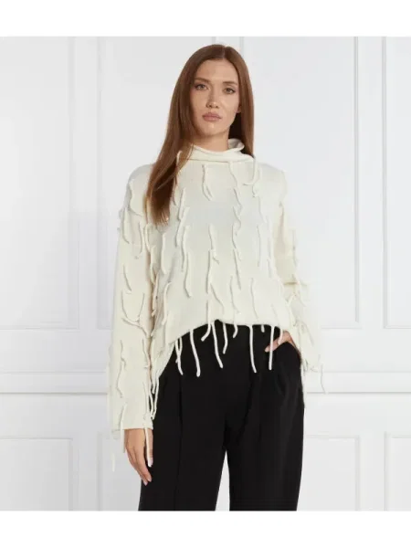 Pulover Liviana Conti de lână alb