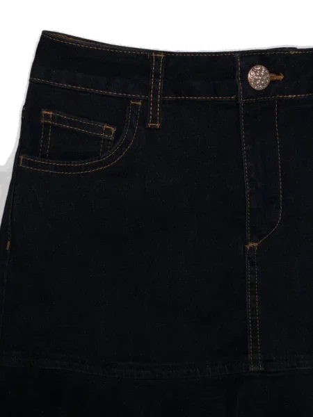 Mała mały spódnica mini Liu Jo z falbankami niebieska