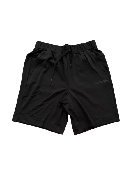 Spodenki sportowe Calvin Klein z nadrukiem czarne