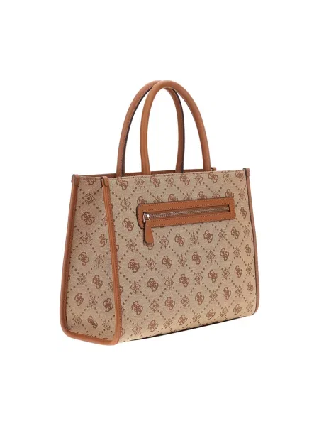 Torebka hobo Guess z logo beżowa