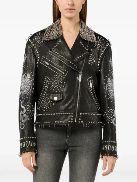 Geacă Philipp Plein cu tepi negru