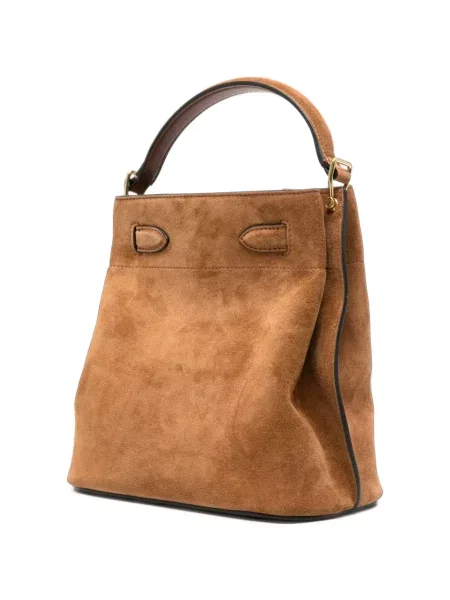 Geantă shopper Mulberry din piele de căprioară maro