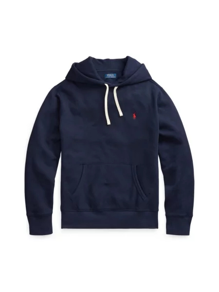 Bluza z kapturem Polo Ralph Lauren polarowa z kapturem niebieska