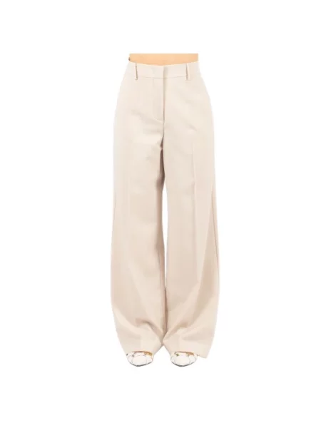 Spodnie Weekend Max Mara beżowe