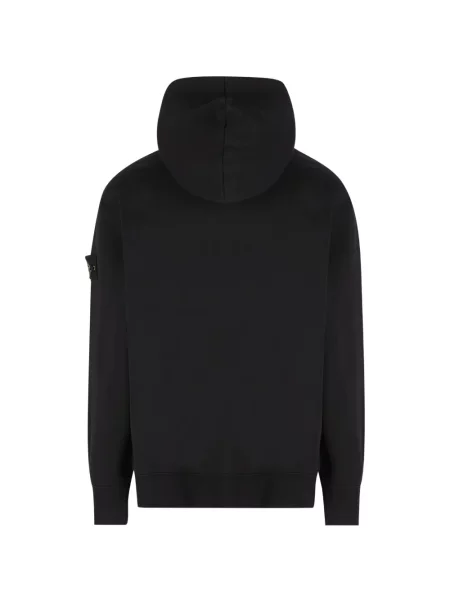Hanorac cu glugă Stone Island cu strasuri negru
