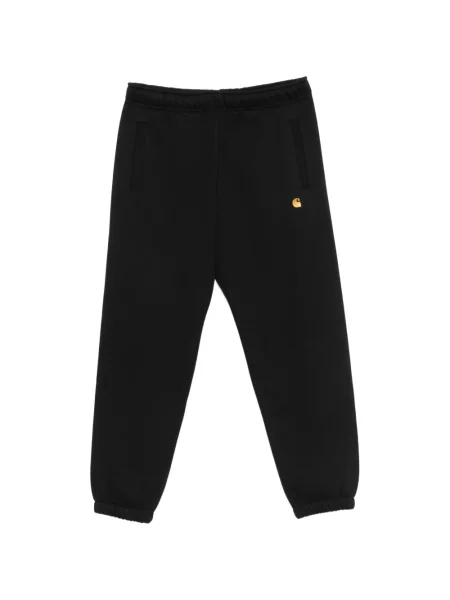 Pantaloni Carhartt Wip alergare cu autograf negru