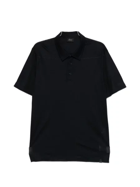 Tricou polo Brioni cu imagine albastru