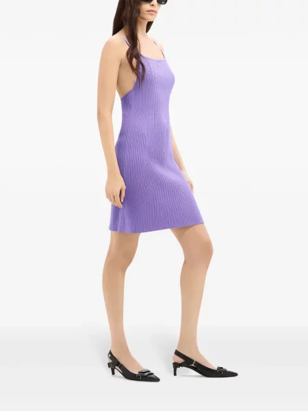Kötött mini ruha Courreges lila