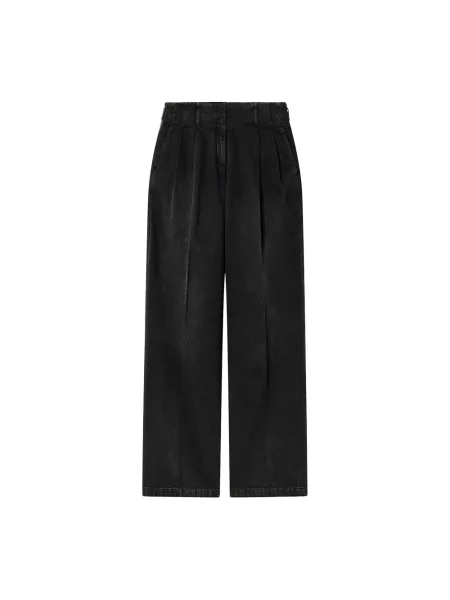 Szerokie spodnie Golden Goose czarne