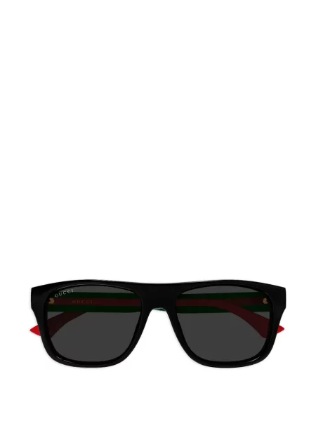 Prugaste sunčane naočale Gucci Eyewear crna