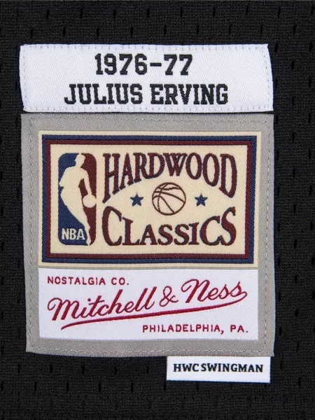 Cămașă Mitchell & Ness din jerseu negru