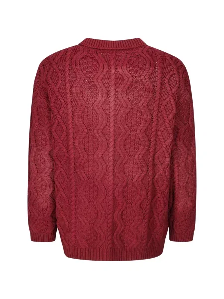 Cardigan Found tricotate roșu