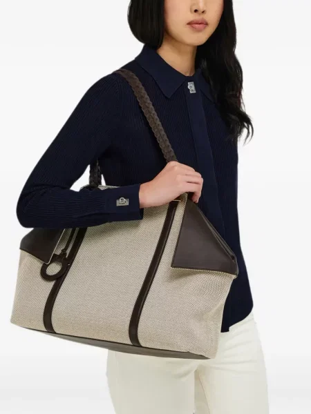 Geantă shopper Ferragamo țesută