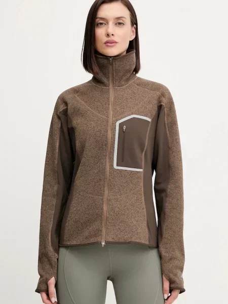 Adidas by Stella McCartney hanorac de antrenament Climawam Running cu model verde