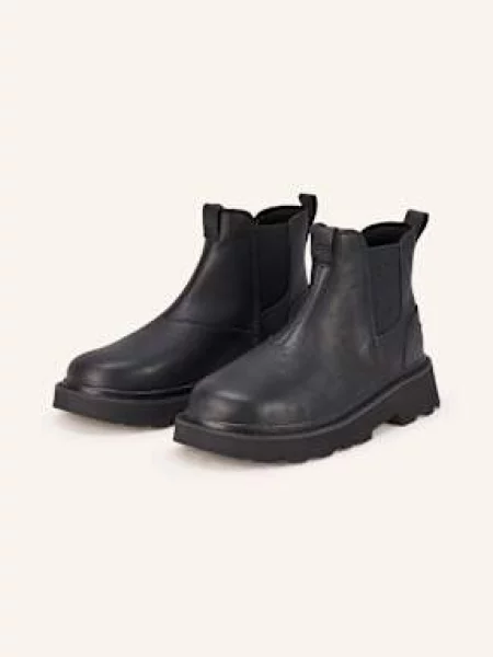Ugg Botki Chelsea Lug schwarz czarne