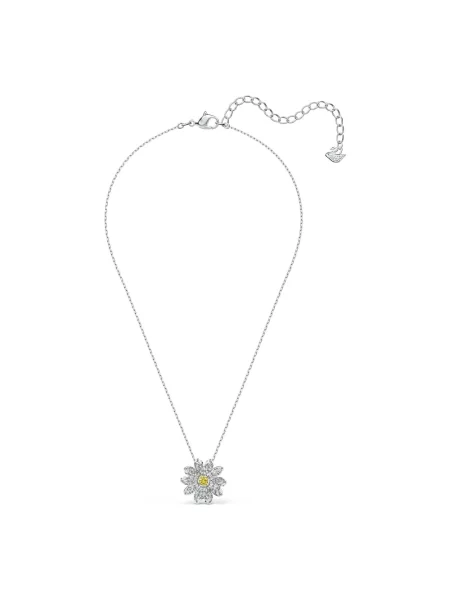 Naszyjnik Swarovski w kwiatki żółty