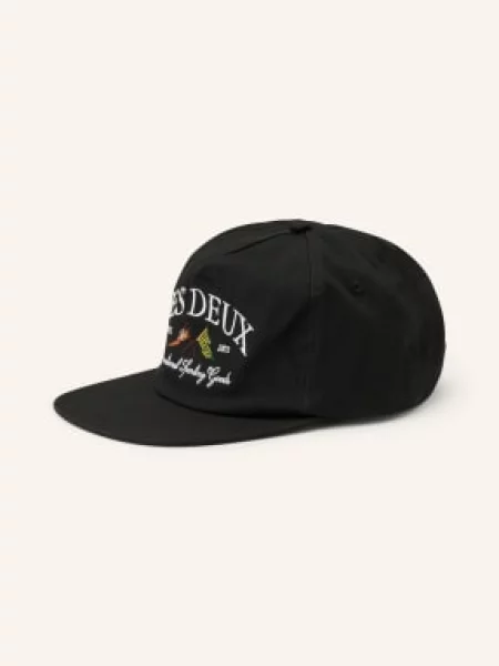 Les Deux Čepice Ivy League Twill Letterman Cap černá
