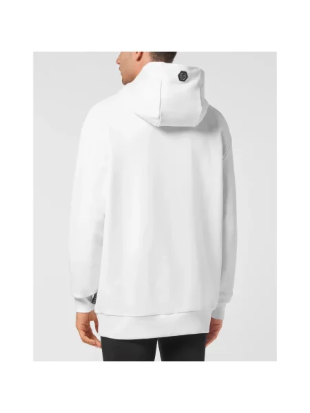 Bluza z kapturem Philipp Plein biała