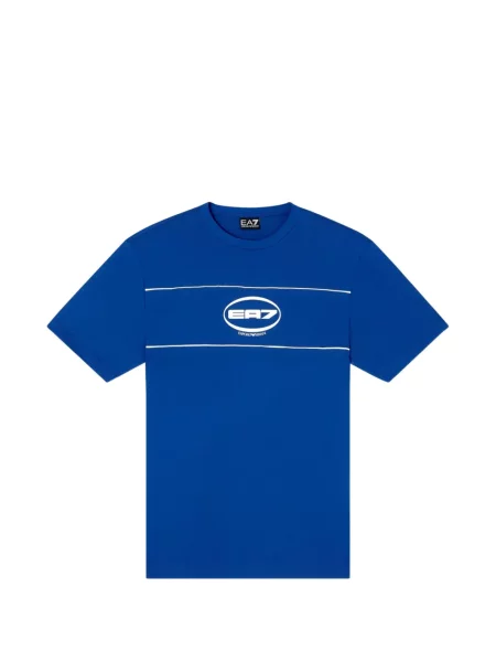 Scurt tricou Ea7 Emporio Armani cu imagine albastru