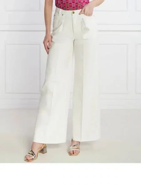 Pinko Blugi POZZILLO PANTALONE BULL | Relaxed fit alb