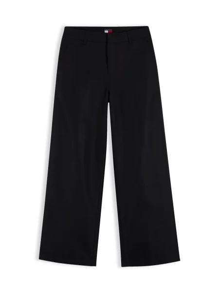 Tommy Jeans Pantaloni cu dungă negru