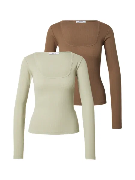 ABOUT YOU Tričko Liane / mátová hnědá