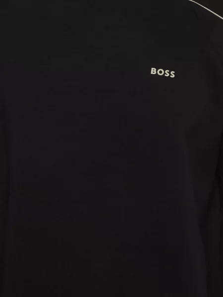 Džemperis Boss Green Hugo Boss apvaliu kaklu juoda