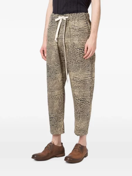 Pantaloni Uma Wang cu imagine cu cordon