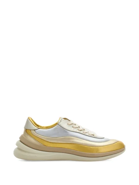 Sneakerși Ferragamo cu dungi auriu