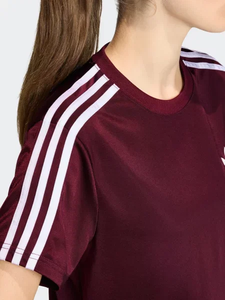 ADIDAS ORIGINALS Majica Firebird vinsko rdeča / bela bordo