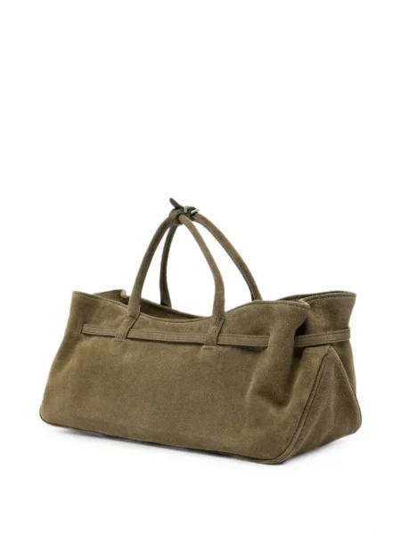 Τσάντα shopper Marge Sherwood σουέτ με αγκράφα πράσινο