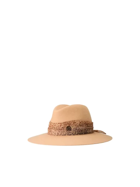 Czapka Maison Michel brązowa
