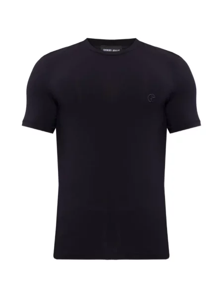 Tricou Giorgio Armani cu decolteu rotund negru