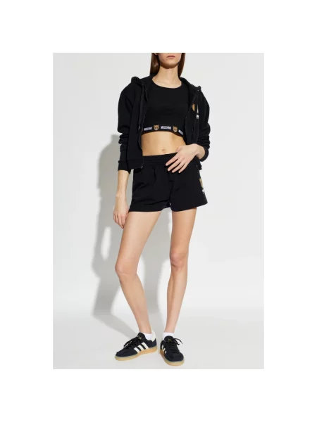 Szorty Moschino z logo czarne