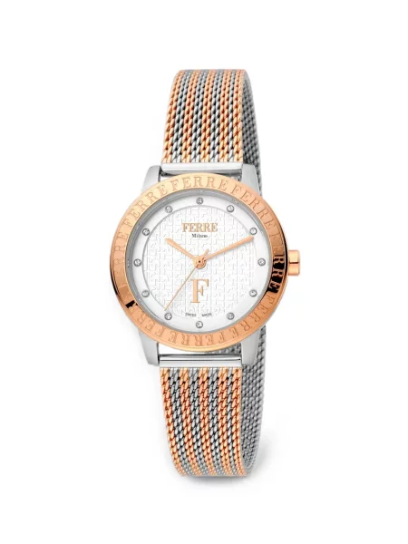 Ceas Ferre Milano clasic alb