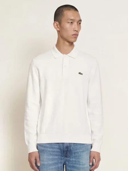 Lacoste Pletená Polokošile režná