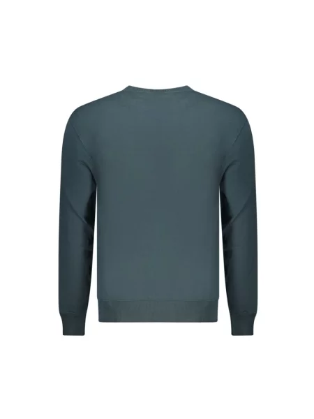 Bluza nierozpinana Calvin Klein Jeans z dekoltem w kształcie litery U niebieska