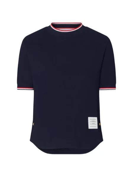 Scurt tricou Thom Browne albastru