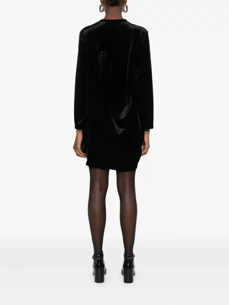 Rochie mini Comme Des Garçons drapată de costum negru
