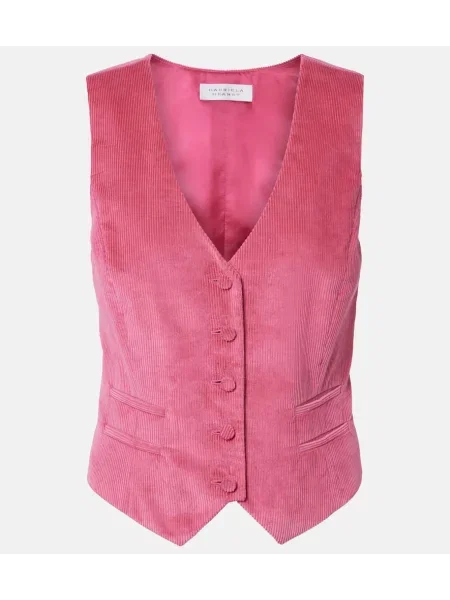 Kamizelka Gabriela Hearst sztruksowa różowa