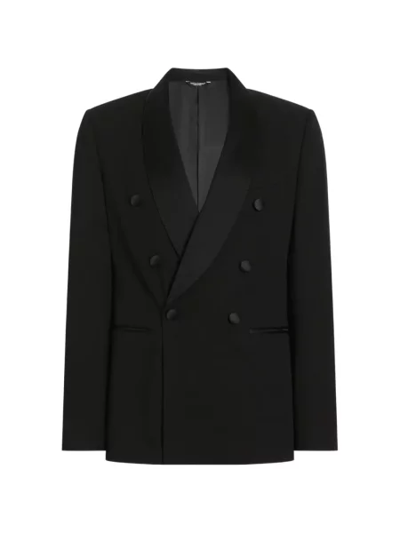 Costum Dolce & Gabbana cu două rânduri de nasturi negru