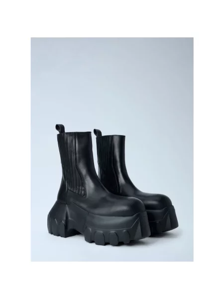 Botki Rick Owens skórzane czarne