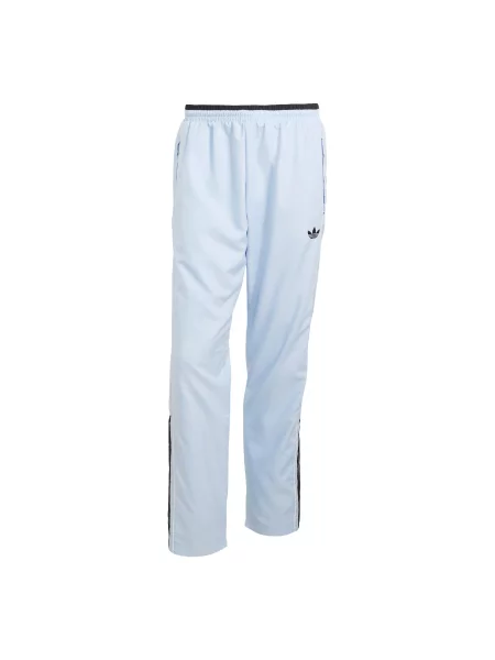 ADIDAS ORIGINALS Hlače HALF STRIPES TRACK svijetloplava crna