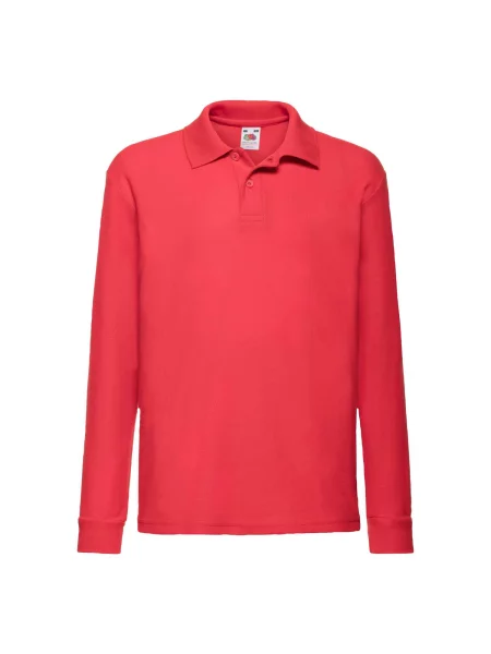 Tricou polo copii Fruit Of The Loom roșu