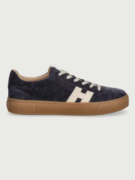 Hogan Allacciato H sneakers pánske semišové modrá