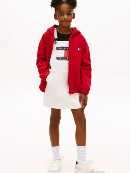 Tommy Hilfiger Dječja traper haljina bež